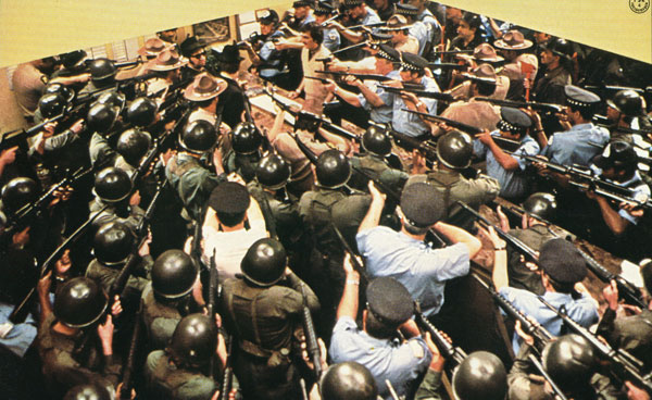 Sorrounded by Police