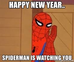 Happy New Year Spiderman